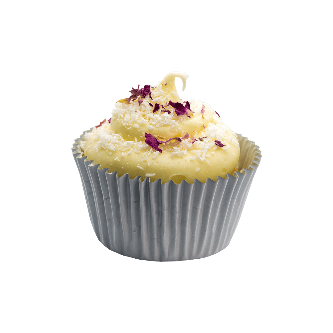 Rose Coconut Cupcake