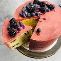 orange blueberry cake