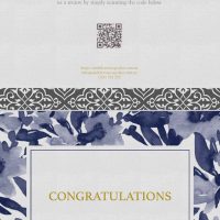 Blue floral background