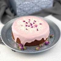 Rose coconut cake