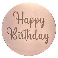 Happy Birthday Golden Rose Disk