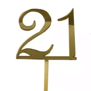 21 Number Cake Topper