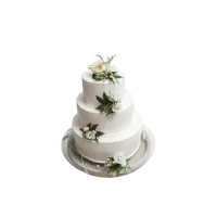3 tier Orange Flavour Wedding Cake