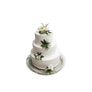 3 tier Orange Flavour Wedding Cake