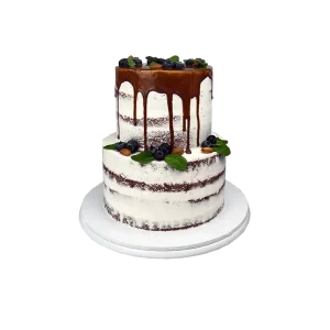 Chocolate Blueberry Wedding Cake