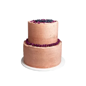 2 tier orange blueberry cake