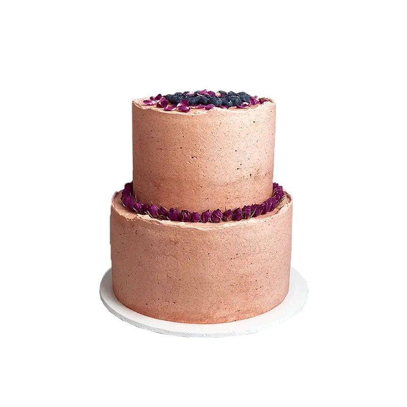2 tier orange blueberry cake