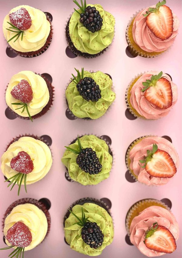 Azidelicious Assorted Cupcake Box (1) Christmas Assorted Cupcakes