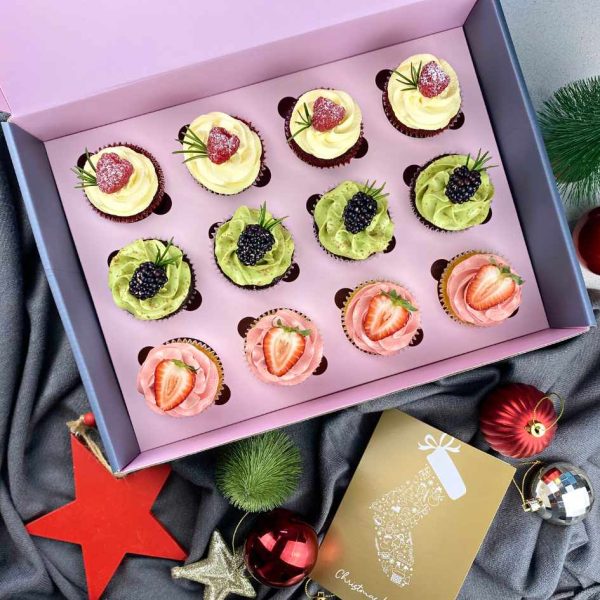 Azidelicious - Christmas Natural Cupcakes (1) Christmas Assorted cupcakes