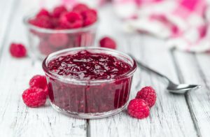 raspberry buttercream with jam